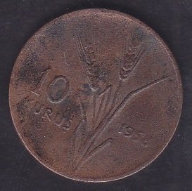 1958 Yılı 10 Kuruş Temiz