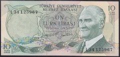 6.EMİSYON 2.TERTİP 10 LİRA L34 125967 ÇİLALTI ÇİL