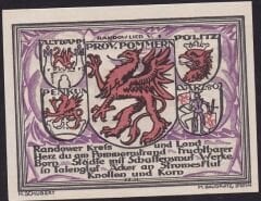 Almanya 25 Pfennig Notgeld 1921 Çil Filigranlı