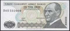 7.Emisyon 2.Tertip 10 Lira D05 532909 Çil