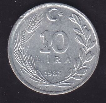 1987 Yılı 10 Lira