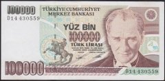 7.EMİSYON 2.TERTİP 100000 LİRA D14 430559 ÇİLALTI
