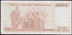 7.Emisyon 3.Tertip 100000 Lira J69 943967 Çok Temiz