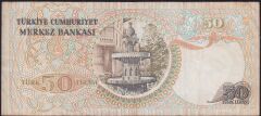6.Emisyon 1.Tertip 50 Lira A20 098884 Çok Temiz