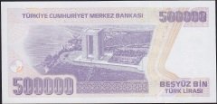 7.Emisyon 4.Tertip 500.000 Lira J19 963715 Çil