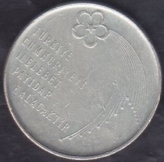 1973 Yılı 50 Lira Türkiye Cumhuriyeti 50. Yıl Gümüş ( 13 gram )
