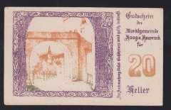 AVUSTURYA 20 HELLER NOTGELD 1920 ÇİLALTI ÇİL