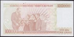 7.Emisyon 3.Tertip 100000 Lira J68 004637 Çilaltı Çil