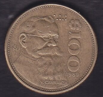 Meksika 100 Peso 1989
