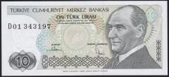7.Emisyon 2.Tertip 10 Lira D01 343197 Çil