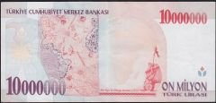 7.Emisyon 10 000 000 Lira E25 701964 Ççt Çilaltı
