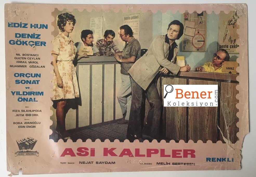 ASİ KALPLER - EDİZ HUN - DENİZ GÖKÇER LOBİ KARTI HALİYLE 8
