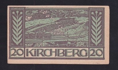 AVUSTURYA 20 KİRCHBERG NOTGELD 1920 ÇİL