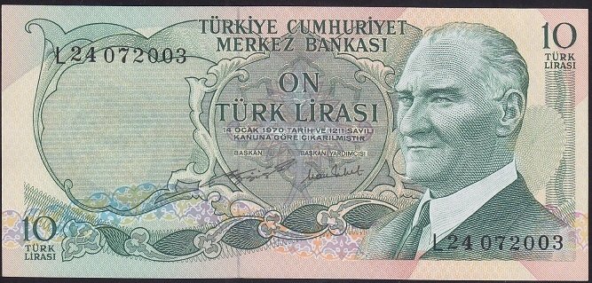 6.EMİSYON 2.TERTİP 10 LİRA L24 072003 ÇİLALTI ÇİL