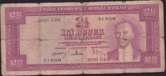 5.Emisyon 3.Tertip 2.5 Lira Ü29 31808 Haliyle