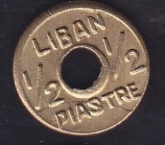 Lübnan 1/2 Piastre 1941