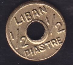 Lübnan 1/2 Piastre 1941