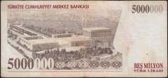 7.Emisyon 5 000 000 Lira G71 246326 Çok Temiz
