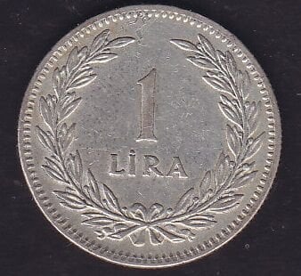 1947 Yılı 1 Lira Gümüş