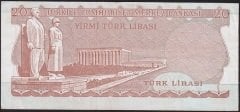 6.Emisyon 4.Tertip 20 Lira I59 363187 Çok Temiz+