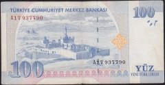 8.Emisyon 100 YTL A17 937790 Çok Temiz