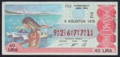 1979 9 AĞUSTOS YARIM BİLET - Z SERİSİ