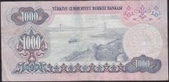 6.EMİSYON 1.TERTİP 1000 LİRA B40 131598 ÇOK TEMİZ +