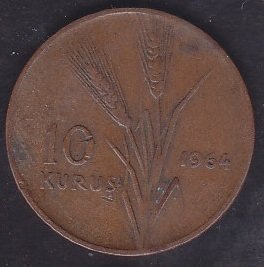 1964 Yılı 10 Kuruş Çok Temiz