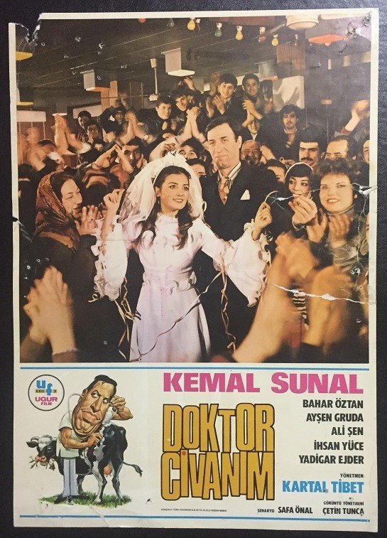 KEMAL SUNAL - BAHAR ÖZTAN - DOKTOR CİVANIM - 3 HALİYLE LOBİ KARTI