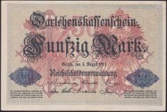 Almanya 50 Mark 1914 Çilaltı Çil