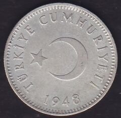 1948 Yılı 1 Lira Gümüş