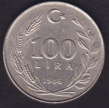 1986 Yılı 100 Lira