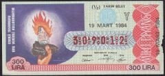 1984 19 Mart Yarım Bilet - Y Serisi