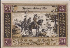 Almanya 50 Pfennig Notgeld 1921 Çil Filigranlı