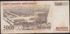 7.Emisyon 5 000 000 Lira G53 965905 Çok Temiz