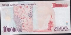 7.Emisyon 10 000 000 Lira E22 575816 Çok Çok Temiz+