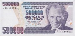 7.Emisyon 4.Tertip 500000 Lira J15 445841 Çil