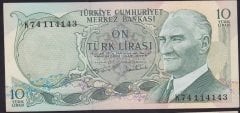 6.EMİSYON 2.TERTİP 10 LİRA K74 114143 ÇİLALTI
