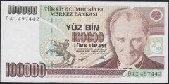 7.EMİSYON 2.TERTİP 100000 LİRA D42 497442 ÇİLALTI ÇİL