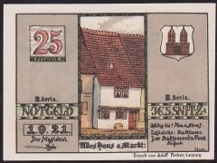 Almanya 25 Pfennig Notgeld 1921 Çil