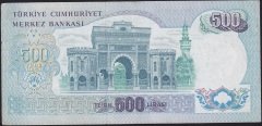 6.Emisyon 2.Tertip 500 Lira M34 245258 Çok Çok Temiz+
