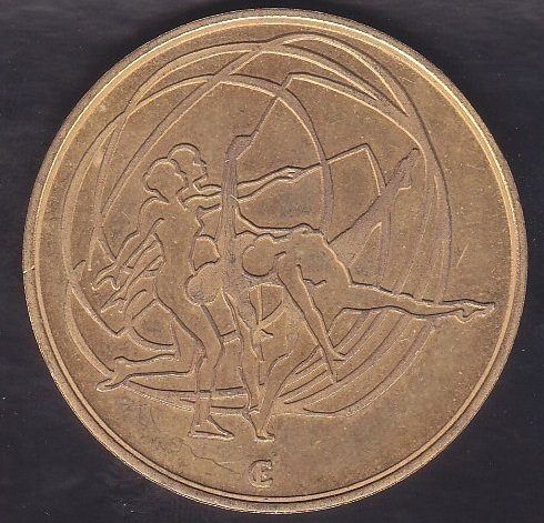YABANCI MADALYON 1987 para eden eski paralar