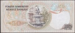 6.Emisyon 1.Tertip 50 Lira A14 329887 Çok Çok Temiz+