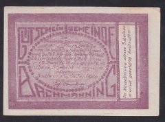 AVUSTURYA 20 HELLER NOTGELD 1920 ÇİL
