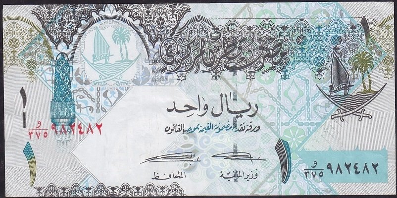 Katar 1 Riyal 2008 Çok Temiz + Pick 28b