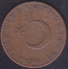 1965 Yılı 10 Kuruş Temiz