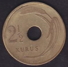 1948 Yılı 2.5 Kuruş