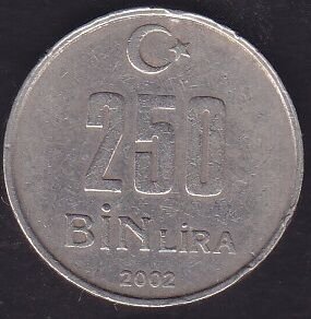 2002 Yılı 250.000 Lira