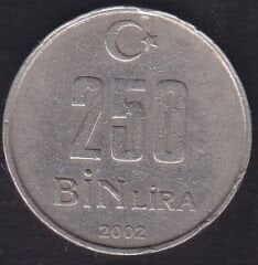 2002 Yılı 250.000 Lira