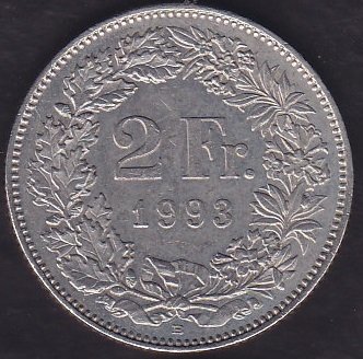 İsviçre 2 Frank 1993